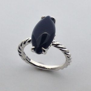 David Yurman Ring with Black Onyx